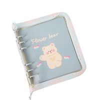 Korean Ins Transparent Pvc Soft Shell A5a6 Loose-leaf Gradient Zipper Edging Journal Book Album Student Notepad main image 6