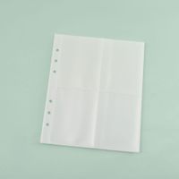 Korean Ins Transparent Pvc Soft Shell A5a6 Loose-leaf Gradient Zipper Edging Journal Book Album Student Notepad sku image 6