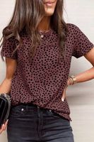 Women's T-shirt Short Sleeve T-shirts Printing Fashion Spot main image 5