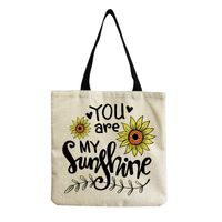 Women's Simple Style Letter Cotton And Linen Shopping Bags sku image 7