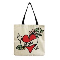 Women's Simple Style Letter Cotton And Linen Shopping Bags sku image 17