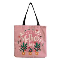Women's Simple Style Letter Cotton And Linen Shopping Bags sku image 3