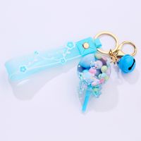 Cute Lollipop Flower Pvc Arylic Quicksand Bag Pendant Keychain sku image 4