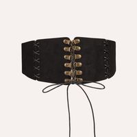 Fashion Solid Color Pu Leather Iron Women'S Corset Belts main image 1