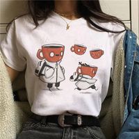 Women's T-shirt Short Sleeve T-shirts Printing Fashion Cartoon Cat main image 6