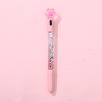 Ins Cute Cat Claw Luminous Gel Pen Creative Girlish Heart Oil Flowing Sand Light Pen 0.5mm Black Gel Ink Pen sku image 4