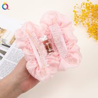 Simple Style Flower Cloth Hair Claws 1 Piece main image 5