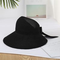 Women's Vacation Solid Color Bowknot Big Eaves Sun Hat sku image 5