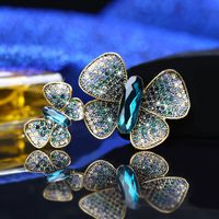 Retro Mariposa Perla De Imitación Aleación Diamante De Imitación Mujeres Broches sku image 62