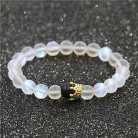 1 Piece Fashion Crown Moonstone Beaded Unisex Bracelets main image 6