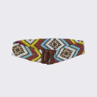 Ethnic Style Geometric Plastic Beaded Women's Woven Belts 1 Piece sku image 4