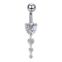 1 Piece Fashion Star Heart Shape Butterfly Stainless Steel Inlay Zircon Belly Ring sku image 59