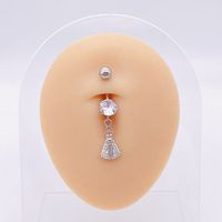 1 Piece Fashion Star Heart Shape Butterfly Stainless Steel Inlay Zircon Belly Ring sku image 29