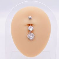1 Piece Fashion Star Heart Shape Butterfly Stainless Steel Inlay Zircon Belly Ring sku image 52