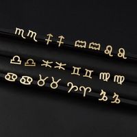Wholesale Jewelry 1 Pair Fashion Constellation Alloy Ear Studs main image 3