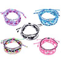 Bohemian Color Block Glass/colored Glaze Braid Unisex Bracelets main image 1