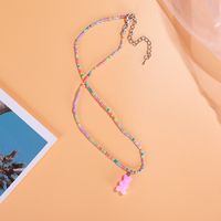 1 Piece Ethnic Style Bear Crystal Beaded Women's Necklace sku image 4