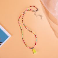 1 Piece Ethnic Style Bear Crystal Beaded Women's Necklace sku image 1