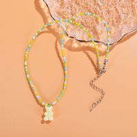 1 Piece Ethnic Style Bear Crystal Beaded Women's Necklace sku image 13