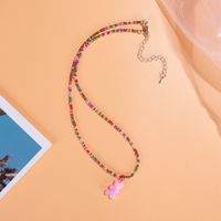 1 Piece Ethnic Style Bear Crystal Beaded Women's Necklace sku image 7