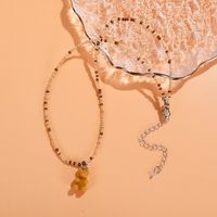 1 Piece Ethnic Style Bear Crystal Beaded Women's Necklace sku image 12