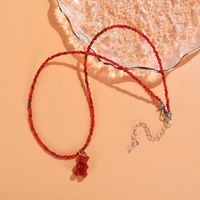 1 Piece Ethnic Style Bear Crystal Beaded Women's Necklace sku image 21