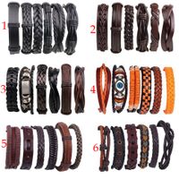 Retro Geometric Pu Leather Rope Braid Men's Bracelets main image 4