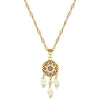 Fashion Geometric Stainless Steel Copper Plating Zircon Necklace main image 2