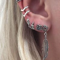 1 Set Fashion Geometric Copper Plating Artificial Pearls Turquoise Zircon Earrings sku image 8