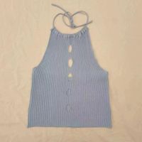 Women's Sweater Knitwear Tank Tops Backless Sexy Simple Style Solid Color sku image 5