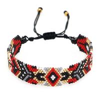 1 Piece Bohemian Hexagram Glass-like Synthetic Material Beaded Couple Unisex Bracelets sku image 6