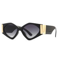 Fashion Leopard Pc Special-shaped Mirror Patchwork Full Frame Women's Sunglasses main image 4
