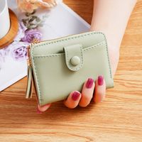 Unisex Solid Color Pvc Zipper Wallets sku image 2