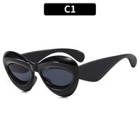 Exaggerated Fashion Ac Cat Eye Full Frame Women's Sunglasses sku image 1