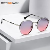 Elegant Basic Ac Polygon Full Frame Women's Sunglasses main image 4