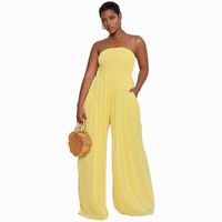 Women'S Holiday Casual Solid Color Full Length Pleated Casual Pants Jumpsuits main image 10