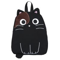 Cute Cat Canvas Girl Backpack Student School Bag Backpack sku image 1