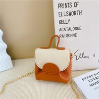 Women's Small All Seasons Pu Leather Solid Color Fashion Square Magnetic Buckle Handbag sku image 1