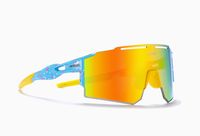 Sports Color Block Tac Special-shaped Mirror Frameless Sports Sunglasses main image 3