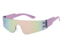 Y2k Colorful Pc Special-shaped Mirror Frameless Sports Sunglasses main image 1