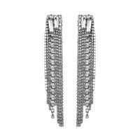 1 Pair Glam Tassel Metal Plating Rhinestones Women's Drop Earrings sku image 2