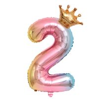 Birthday Number Crown Aluminum Film Birthday Balloons main image 3