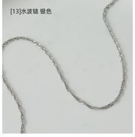 Fashion Geometric Titanium Steel Chain Necklace sku image 10