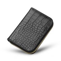 Unisex Solid Color Pu Leather Zipper Wallets sku image 1