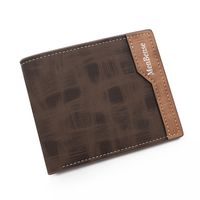 Men's Solid Color Pu Leather Open Wallets sku image 5
