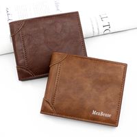 Men's Solid Color Pu Leather Open Wallets main image 5