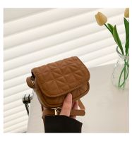 Women's Small Pu Leather Solid Color Fashion Square Magnetic Buckle Crossbody Bag sku image 5