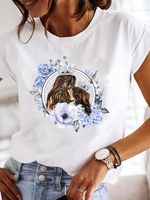Women's T-shirt Short Sleeve T-shirts Printing Mama Printing main image 5