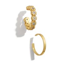 Wholesale Jewelry Fashion C Shape Alloy Plating Earrings sku image 2