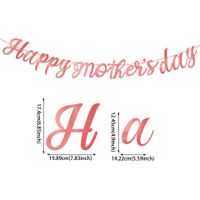 Mother's Day Letter Plastic Weekend Party Banner Decorative Props 1 Piece sku image 1